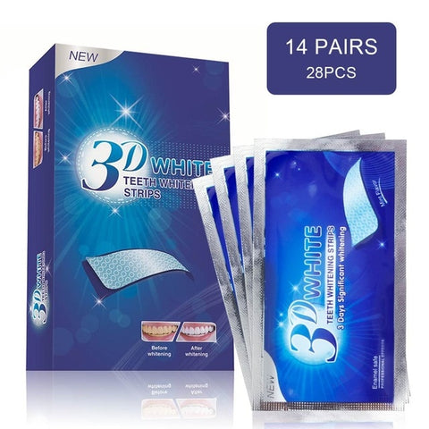 28Pcs/14Pair 3D Teeth Whitening Strips